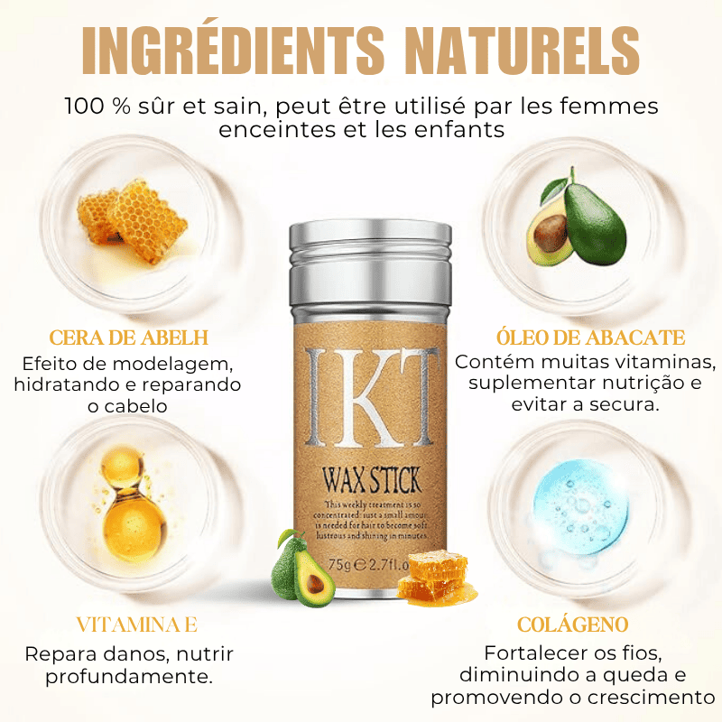 Bastão Finalizar Anti-Frizz Wax Stick - Penteado Perfeito em Segundos