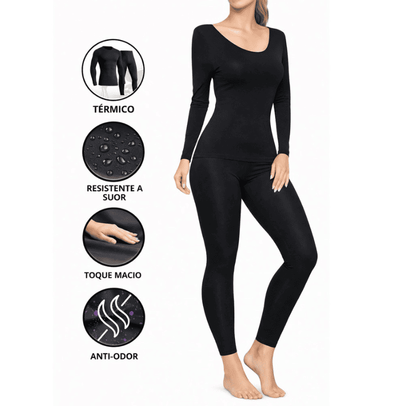 ThermoFlex™ – Segunda Pele Térmica Peluciada Premium - Menos Frio, Mais Conforto