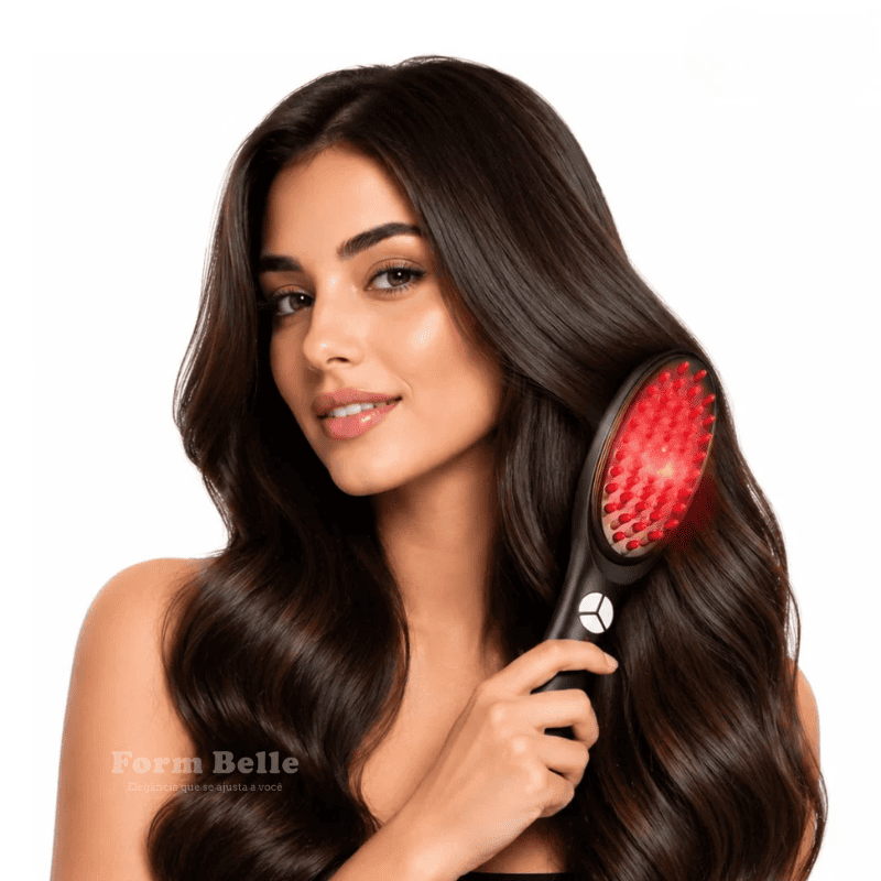 Escova Massageadora BelleHair™ - Crescimento Capilar Intensivo + Brinde