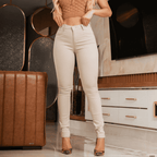 [KIT 2 CALÇAS] BelleJeans | Calça Jeans Modeladora  - Cós Alto que Modela