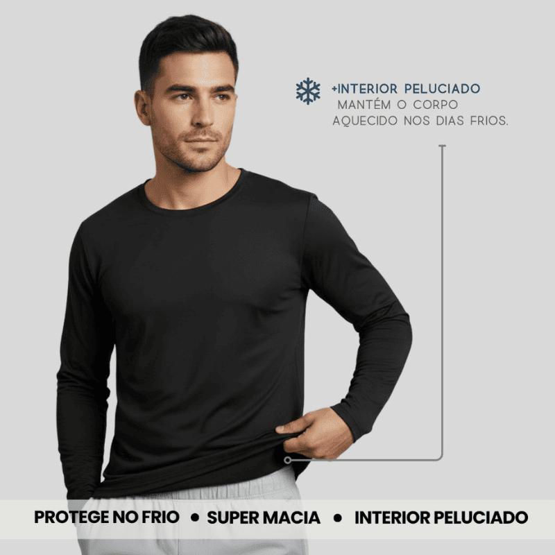 ThermoFlex™ – Segunda Pele Térmica Peluciada Premium - Menos Frio, Mais Conforto