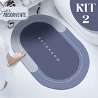 Tapete de Banheiro Premium HydraMat™ – Tecnologia 4 Camadas com Secagem Instantânea