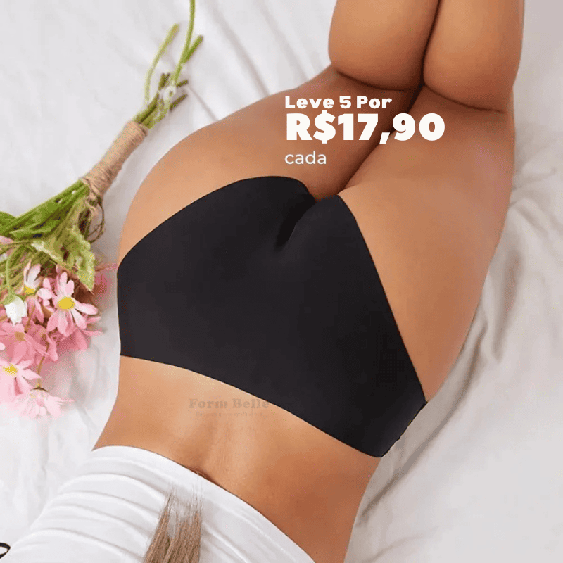 Kit 5 Calcinhas Soft Premium Invisíveis Sem Costura – Conforto Que Não Marca o Corpo
