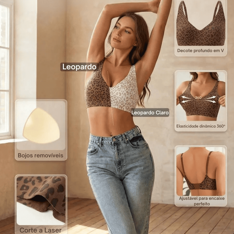 Sutiã Modelador BelleLux™ Sem Aros e Sem Costuras [COMPRE 1 & LEVE 3] + Brindes