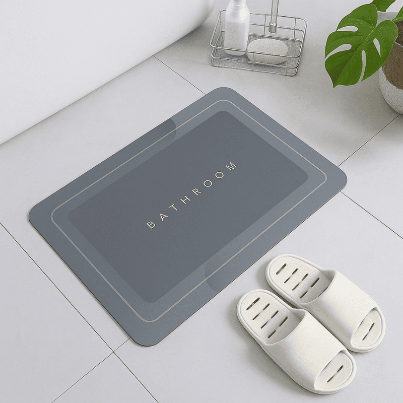 Tapete de Banheiro Premium HydraMat™ – Tecnologia 4 Camadas com Secagem Instantânea