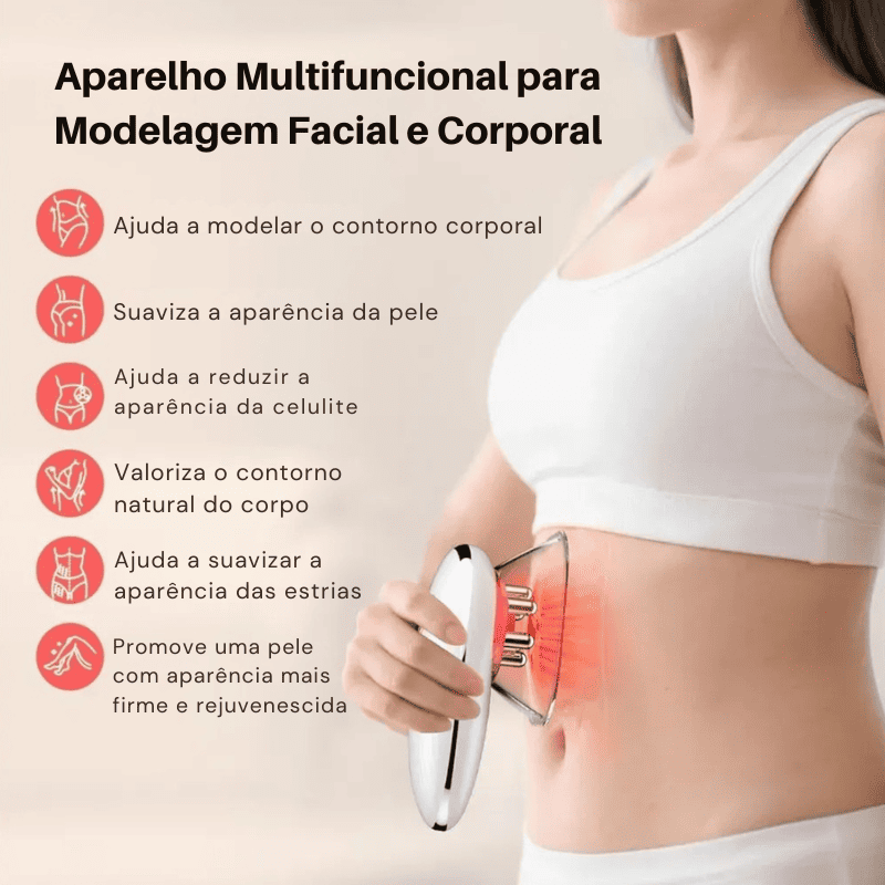 BelleLift Sculpt™ – Tecnologia 3 em 1 Contra Flacidez, Celulite e Estrias