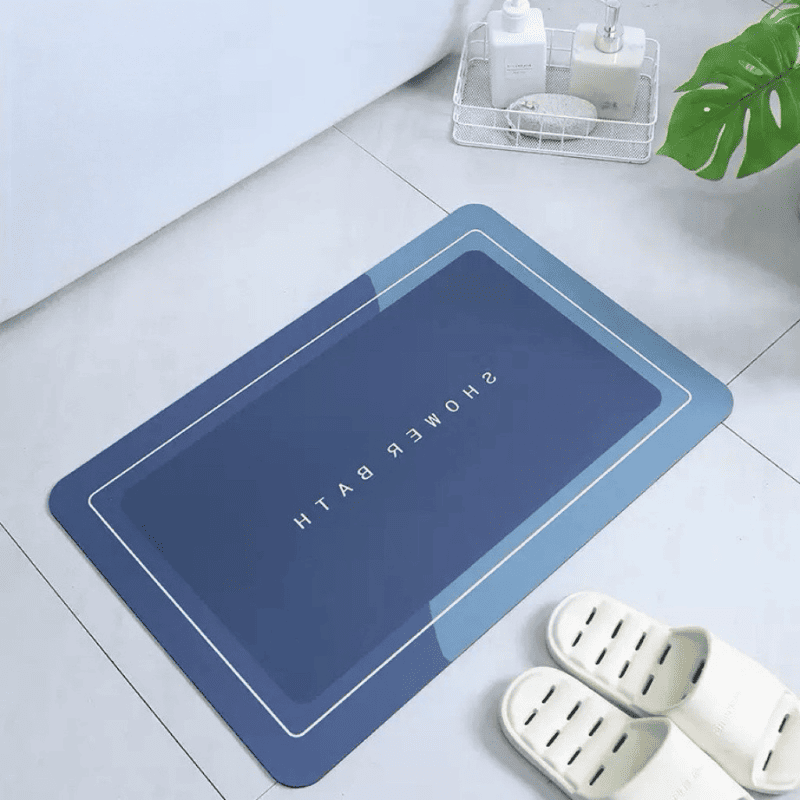 Tapete de Banheiro Premium HydraMat™ – Tecnologia 4 Camadas com Secagem Instantânea