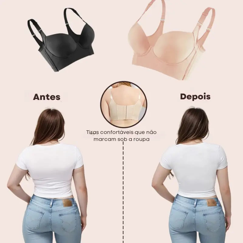 Sutiã Modelador PushUp BelleForm - Sustentação Perfeita [COMPRE 1 LEVE 2]