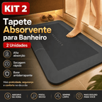 Tapete de Banheiro Premium HydraMat™ – Tecnologia 4 Camadas com Secagem Instantânea