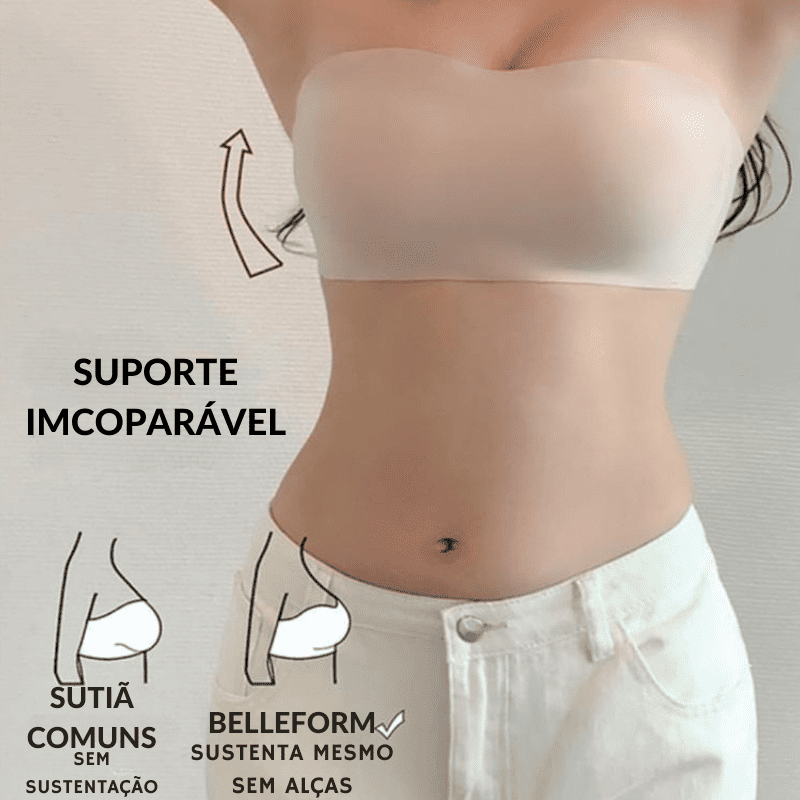 Sutiã Modelador Sem Alças e Sem Costura - BelleForm