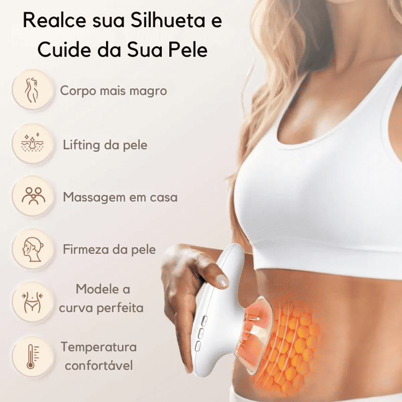 BelleLift Sculpt™ – Tecnologia 3 em 1 Contra Flacidez, Celulite e Estrias