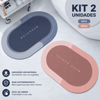 Tapete de Banheiro Premium HydraMat™ – Tecnologia 4 Camadas com Secagem Instantânea