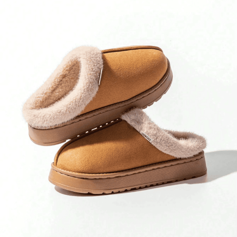 Pantufa Nuvem Peluciada de Inverno Premium – Conforto Que Aquece Seus Pés