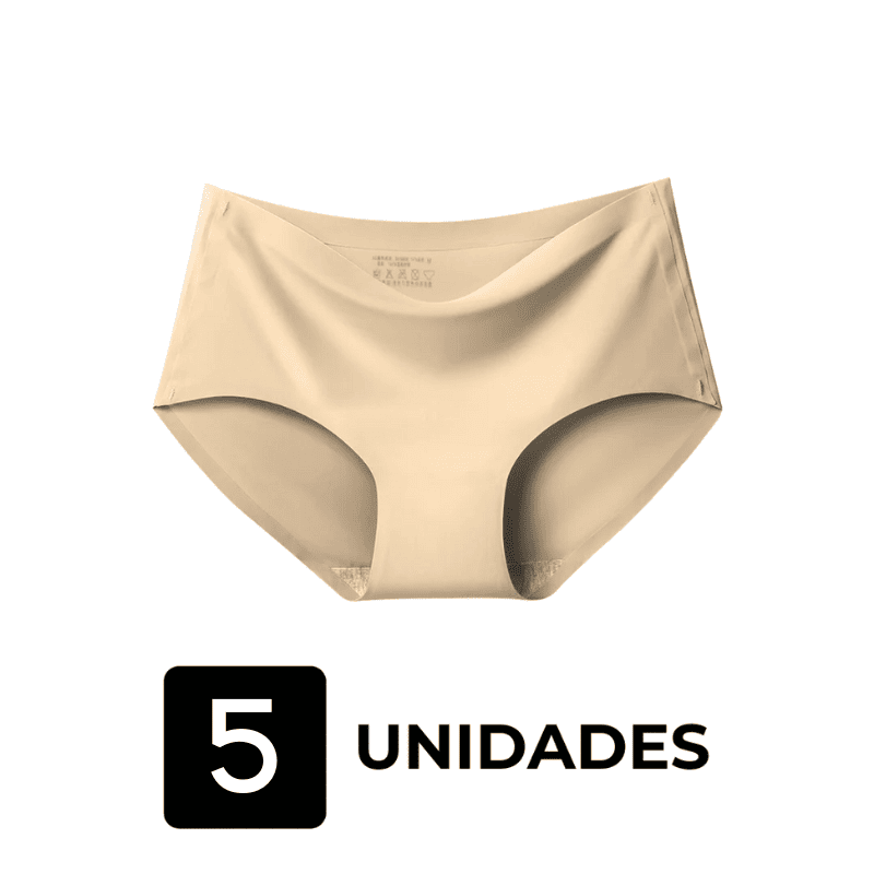 Kit 5 Calcinhas Soft Premium Invisíveis Sem Costura – Conforto Que Não Marca o Corpo