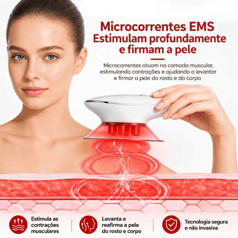 BelleLift Sculpt™ – Tecnologia 3 em 1 Contra Flacidez, Celulite e Estrias