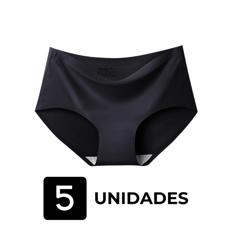 Kit 5 Calcinhas Soft Premium Invisíveis Sem Costura – Conforto Que Não Marca o Corpo