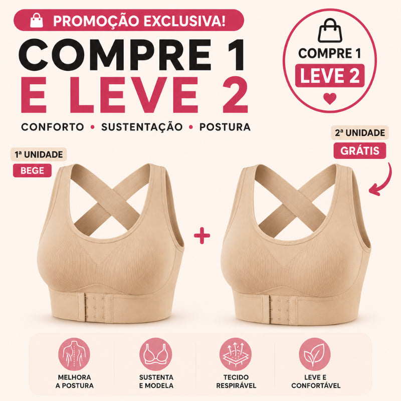 Sutiã Modelador Postural – Alinha a Postura e Sustenta com Conforto [COMPRE 1 & LEVE 2] + BRINDES