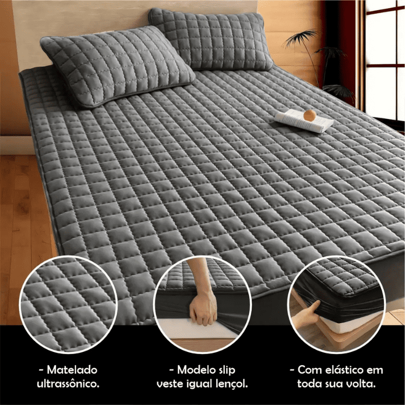 Capa para Colchão Impermeável UltraProtect™ | Proteção Completa Contra Líquidos e Manchas