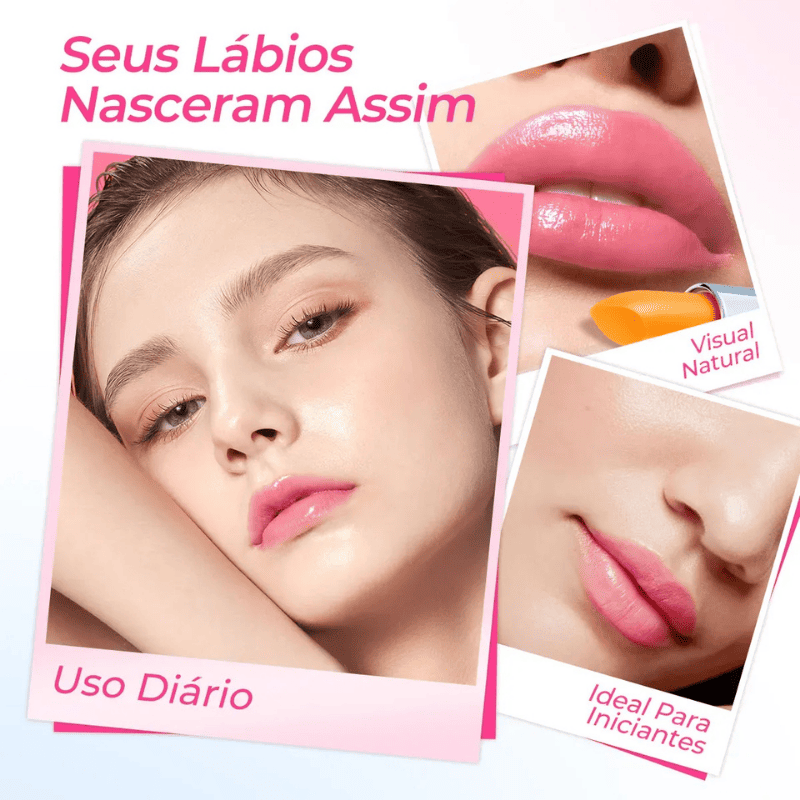 LipGlow – Bálsamo Adaptativo com Hidratação e Cor Natural Personalizada [Compre 1 & Leve 2]