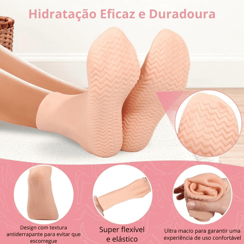 BelleCare – Meias Hidratantes Anti-Rachaduras para os Pés
