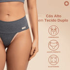 Kit Calcinhas Cintura Alta FitBelle [A Prova de Vazamentos]
