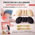 Protetor de Calcanhar Antideslizante com Silicone – Alívio Imediato em Qualquer Sapato