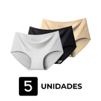 Kit 5 Calcinhas Soft Premium Invisíveis Sem Costura – Conforto Que Não Marca o Corpo