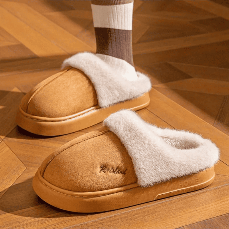 Pantufa Nuvem Peluciada de Inverno Premium – Conforto Que Aquece Seus Pés