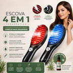 Escova Massageadora BelleHair™ - Crescimento Capilar Intensivo + Brinde