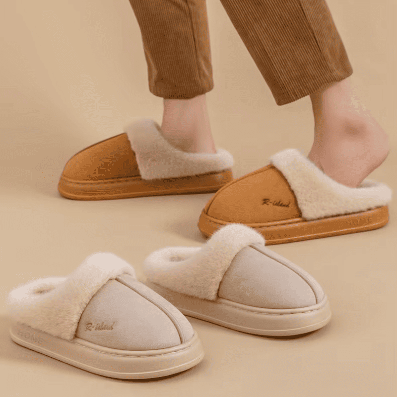 Pantufa Nuvem Peluciada de Inverno Premium – Conforto Que Aquece Seus Pés