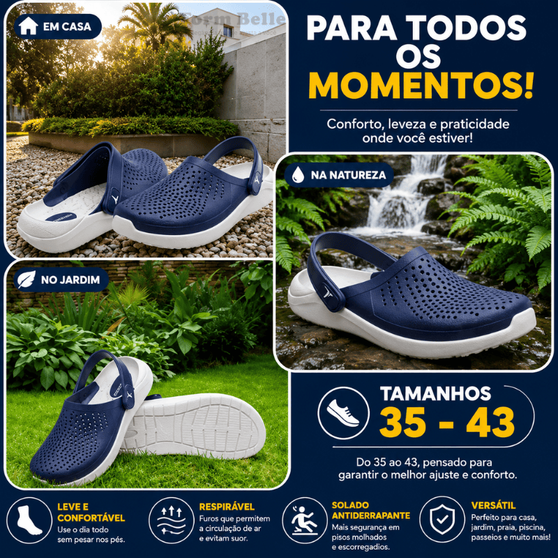 Babuche Anatômico OrthoFlex™ - Conforto e Leveza a Cada Passo