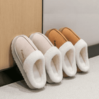 Pantufa Nuvem Peluciada de Inverno Premium – Conforto Que Aquece Seus Pés