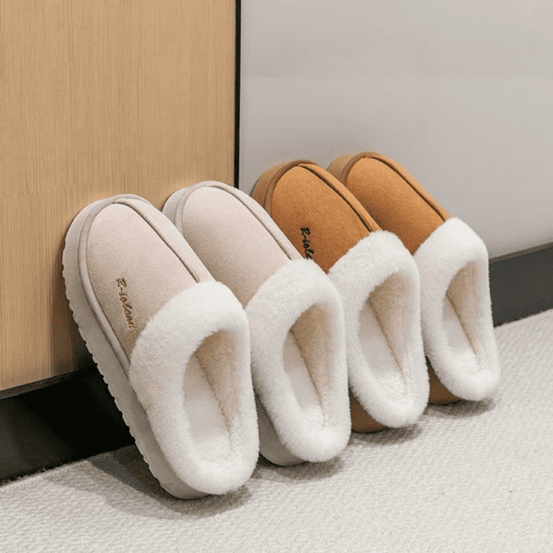 Pantufa Nuvem Peluciada de Inverno Premium – Conforto Que Aquece Seus Pés