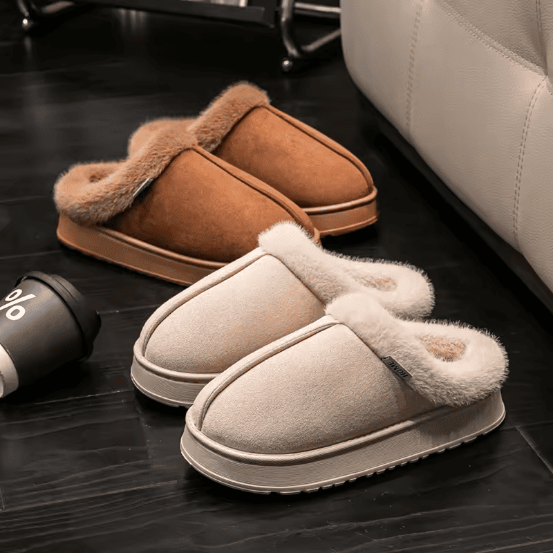 Pantufa Nuvem Peluciada de Inverno Premium – Conforto Que Aquece Seus Pés