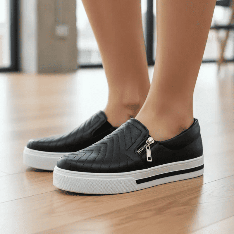 Tênis Feminino Slip On™ – Calce Fácil sem Usar as Mãos