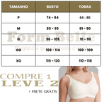 Sutiã Modelador Lux Comfort Sem Costura - Sustentação e Conforto [COMPRE 1 LEVE 2] + BRINDES