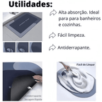 Tapete de Banheiro Premium HydraMat™ – Tecnologia 4 Camadas com Secagem Instantânea