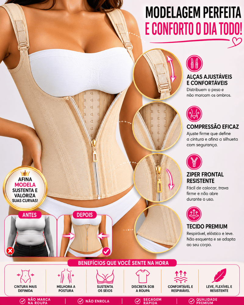 Cinta Modeladora BellaShape™ - Modela, Sustenta e Valoriza + Brindes