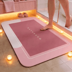 Tapete de Banheiro Premium HydraMat™ – Tecnologia 4 Camadas com Secagem Instantânea