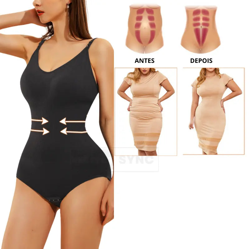 Body Modelador Shape Comfort - Diminui Medidas [COMPRE 1 LEVE 2]