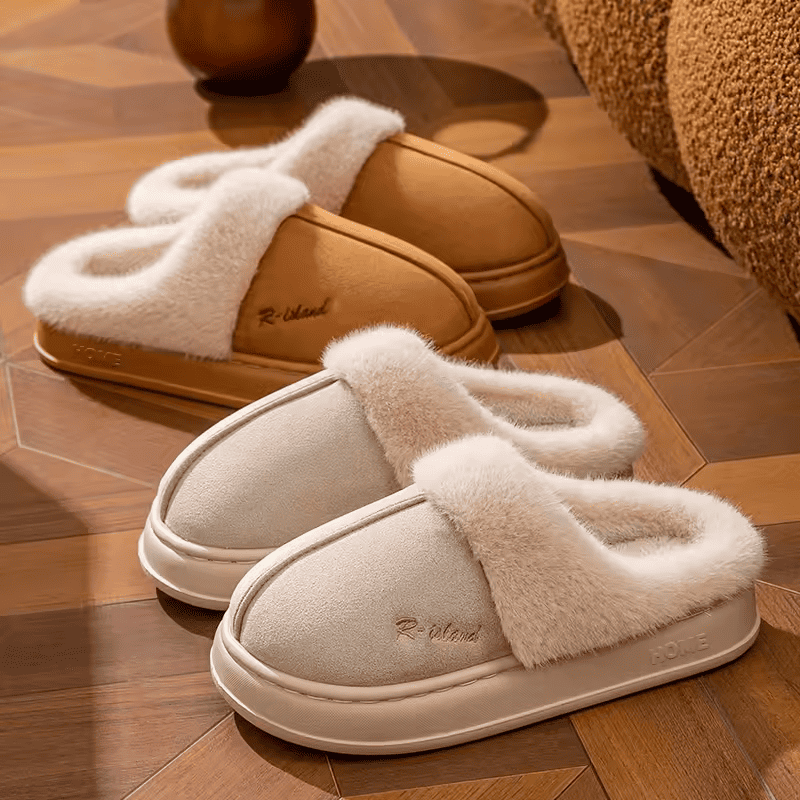 Pantufa Nuvem Peluciada de Inverno Premium – Conforto Que Aquece Seus Pés