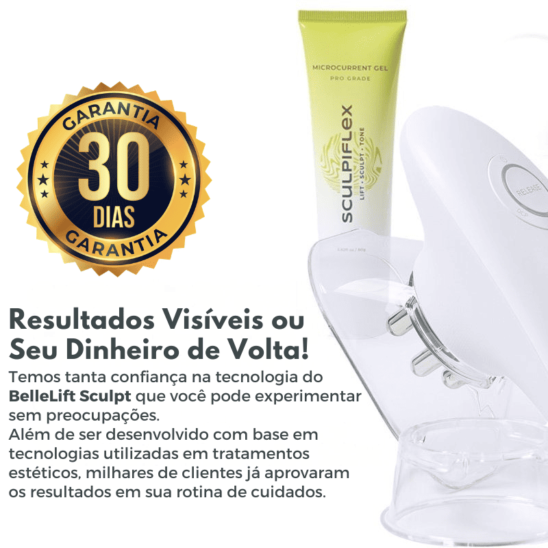 BelleLift Sculpt™ – Tecnologia 3 em 1 Contra Flacidez, Celulite e Estrias