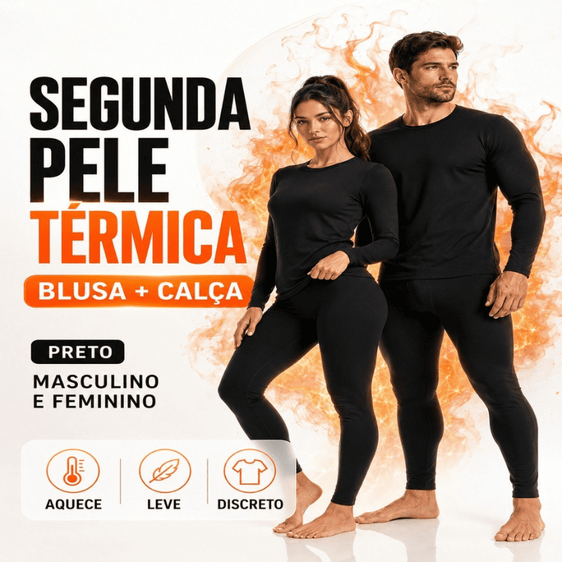 ThermoFlex™ – Segunda Pele Térmica Peluciada Premium - Menos Frio, Mais Conforto