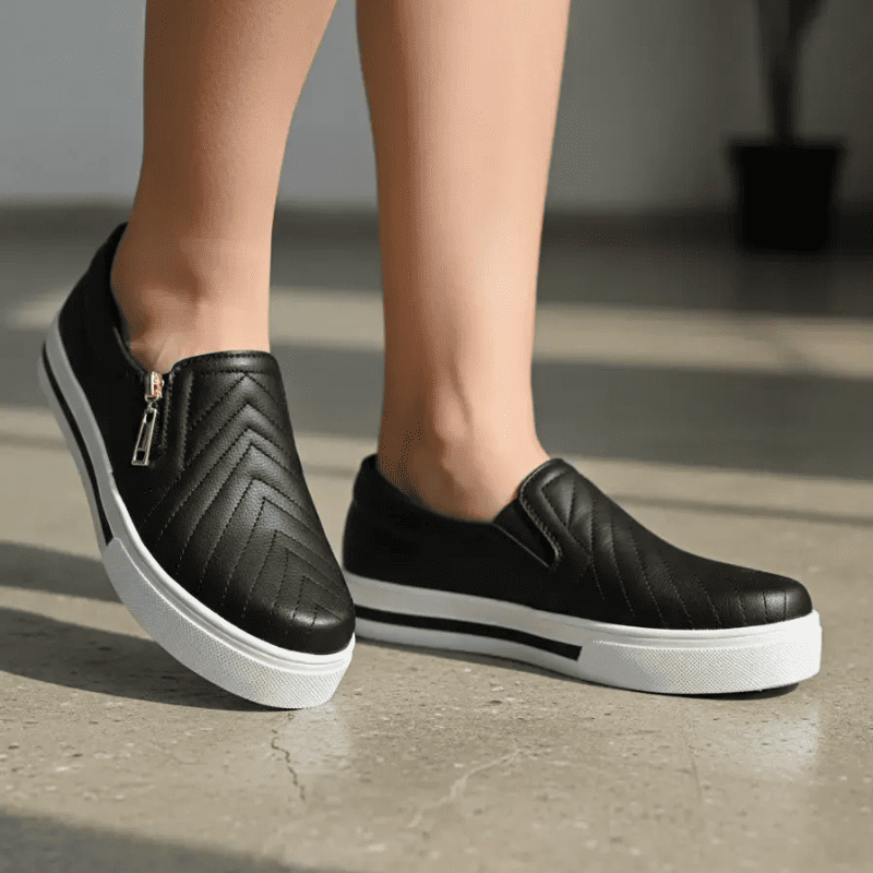 Tênis Feminino Slip On™ – Calce Fácil sem Usar as Mãos