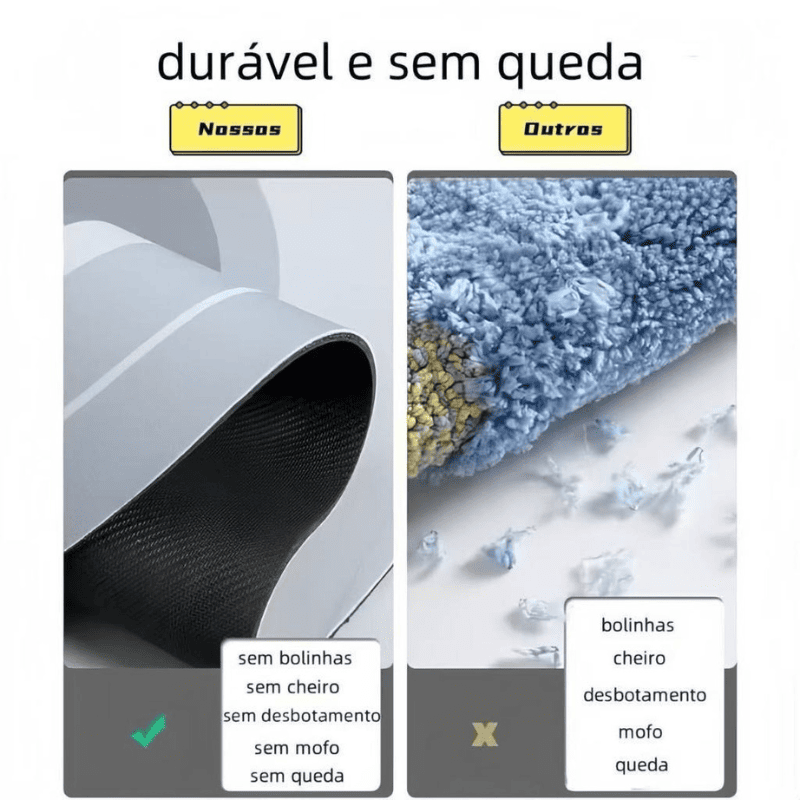 Tapete de Banheiro Premium HydraMat™ – Tecnologia 4 Camadas com Secagem Instantânea