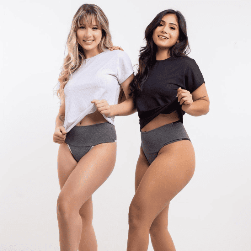 Kit Calcinhas Cintura Alta FitBelle [A Prova de Vazamentos]