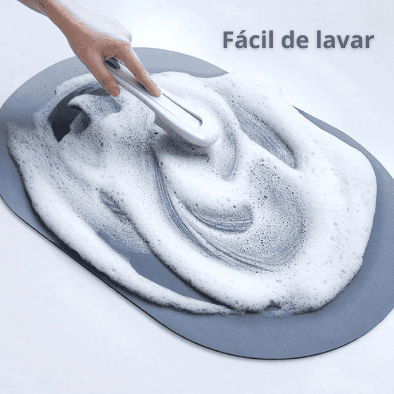 Tapete de Banheiro Premium HydraMat™ – Tecnologia 4 Camadas com Secagem Instantânea