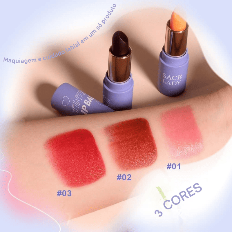 LipGlow – Bálsamo Adaptativo com Hidratação e Cor Natural Personalizada [Compre 1 & Leve 2]