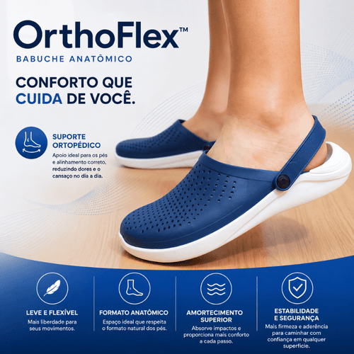 Babuche Anatômico OrthoFlex™ - Conforto e Leveza a Cada Passo
