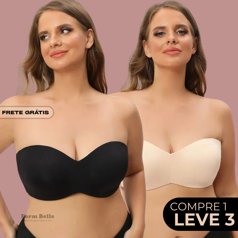 Sutiã Sync Comfort Sem Alças - Sustentação e Conforto [COMPRE 1 LEVE 3] + BRINDES